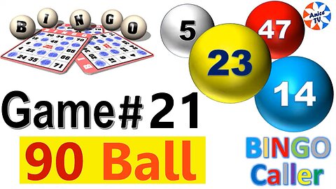 90-Ball Bingo Caller - Game#21 - American English