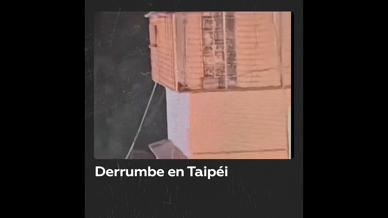 Colapso de edificio en Taipéi tras incidente en obra adyacente