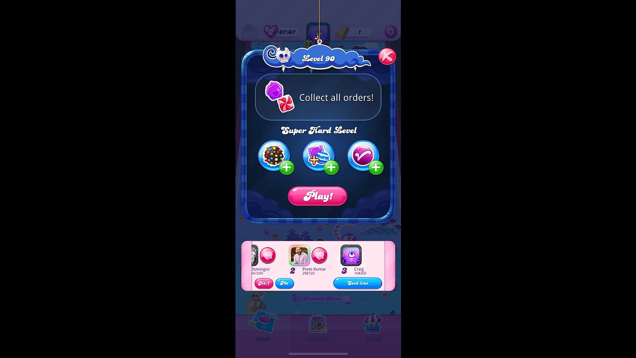 Candy Crush Saga Level 90