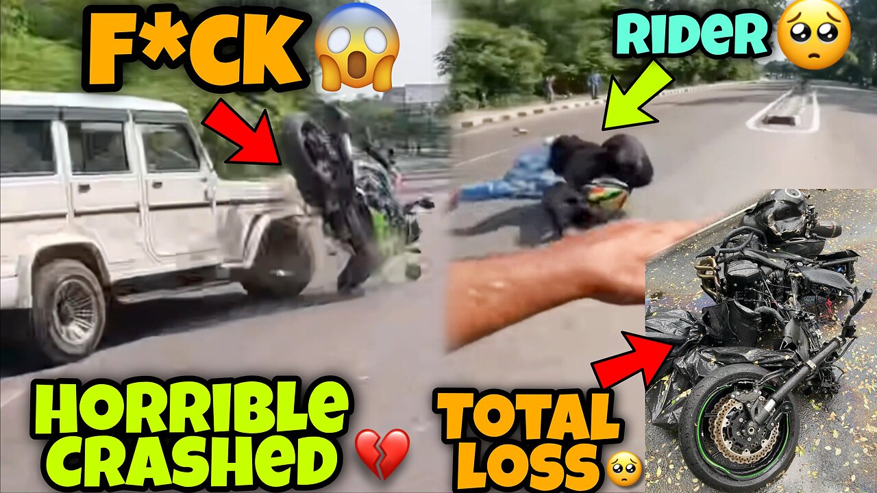 Kawasaki z800 crashed In India 🔥😳,|| Must Watch||