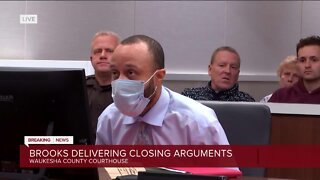 Brooks delivers closing arguments