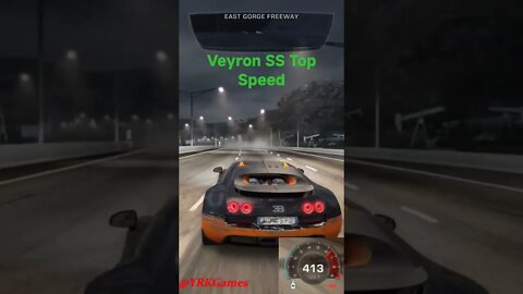 veyron SS Top Speed #shorts #yrkgames #youtubeshorts