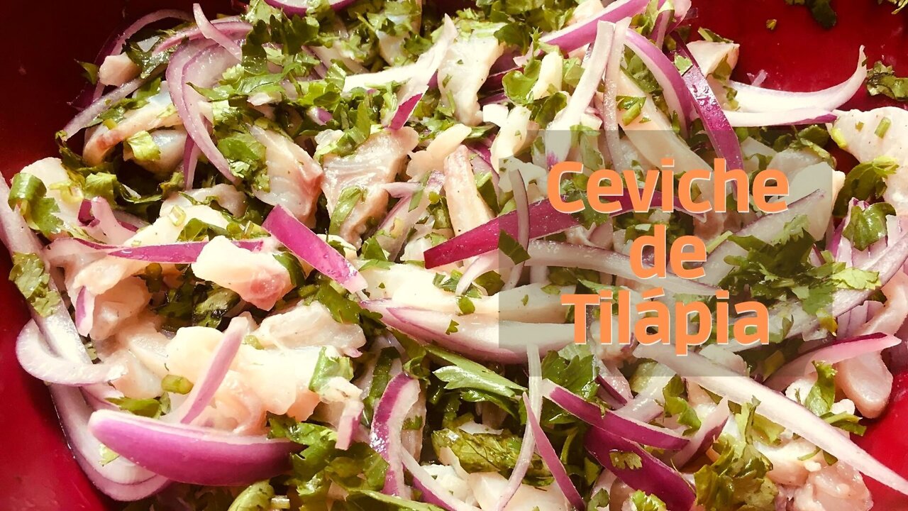 CEVICHE DE TILÁPIA | Receita rápida e fácil | Comida e Receitas