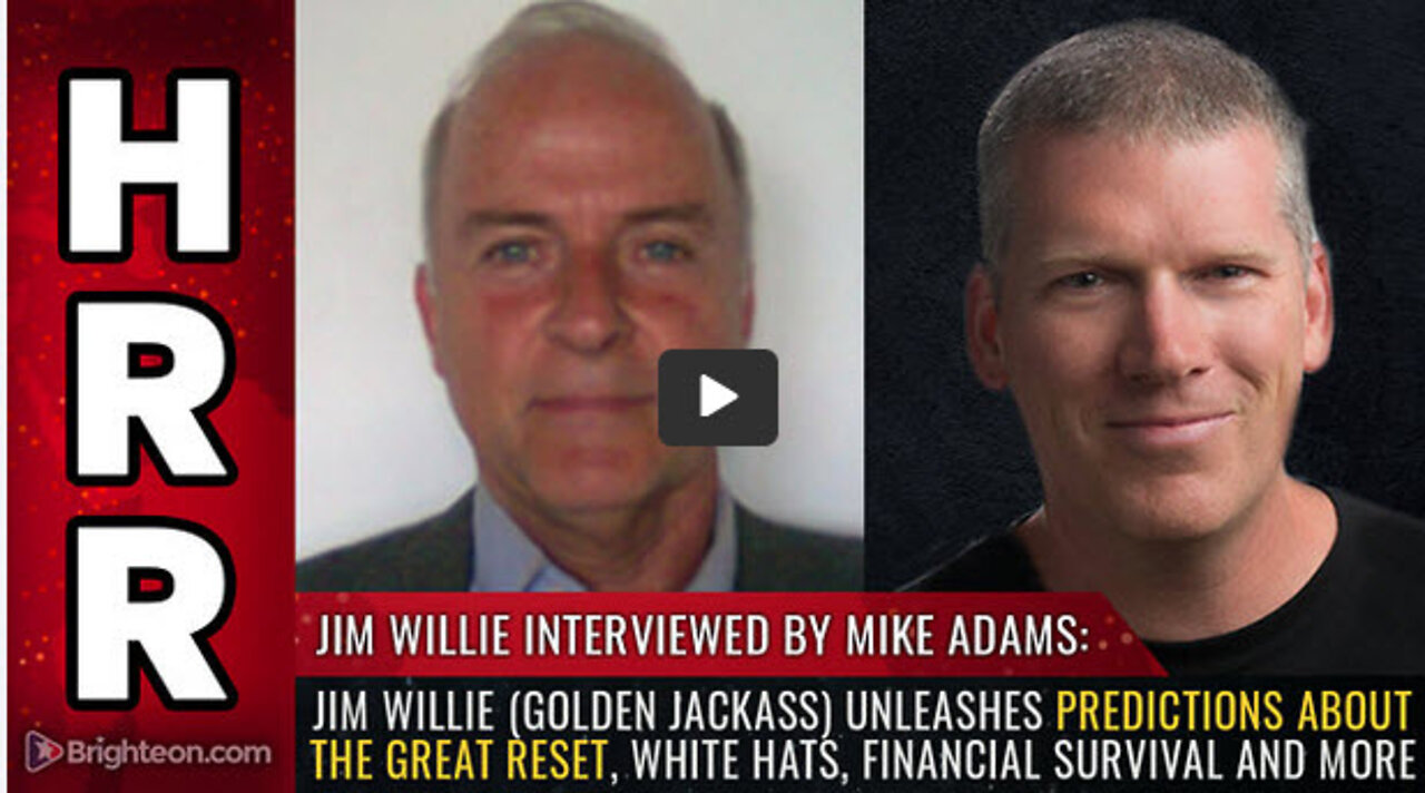 Jim Willie (Golden Jackass) unleashes PREDICTIONS about the great reset, white hats...