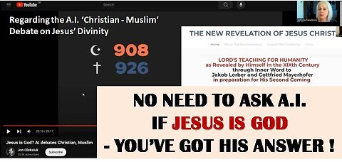 IS JESUS GOD?... An Answer to the A.I. 'Christian - Muslim Debate'