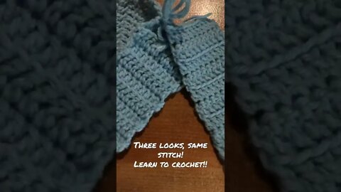 All three looks, all same stitch… I’ll teach you how!