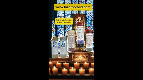 ⭐️Spanish Oracion Pillar Prayer Candles At your favorite spiritual store Botanica San Lazaro