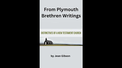 Reading by Irv Risch on Distinctives of the NT Church, By Jean Gibson