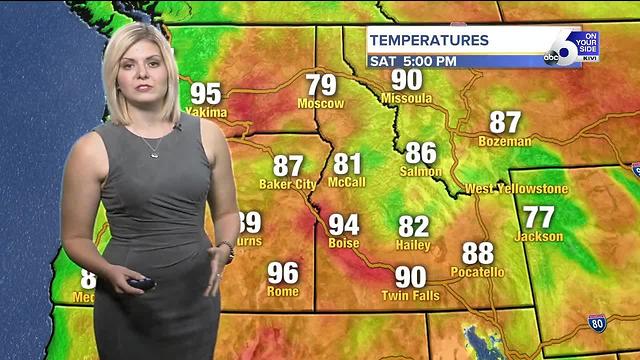 Dry and hot throughout the weekend before a major July 4th heat wave