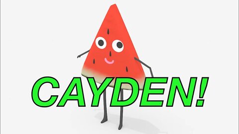 Happy Birthday CAYDEN! - WATERMELON Birthday Song
