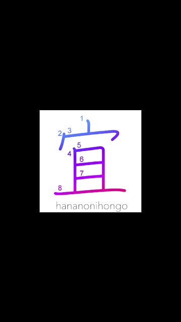宜 - best regards/good - Learn how to write Japanese Kanji 宜 - hananonihongo.com