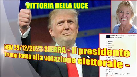 NEW 29/12/2023 SIERRA - Il presidente Trump torna alla votazione elettorale -