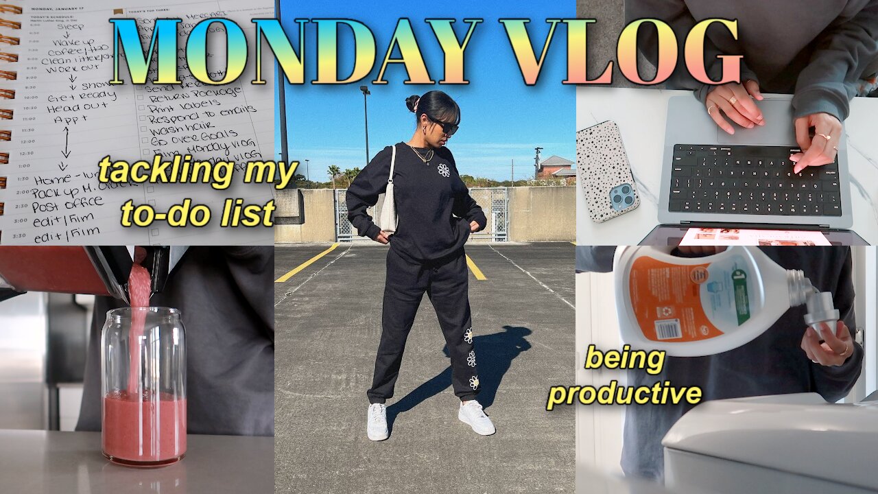 MONDAY VLOG 2022: tackling my to-do list, being productive & sharing exciting news!