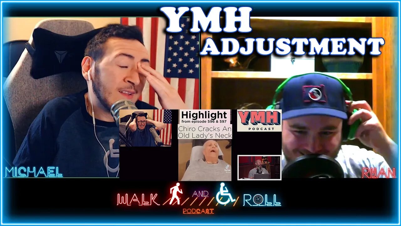 YMH Old Women Spine Adjustment & Michael Gives Tom Segura An Invite | Walk And Roll Podcast Clip