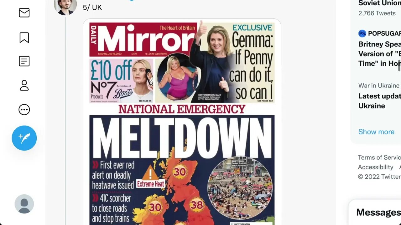 2022年北半球的夏天氣溫非常高