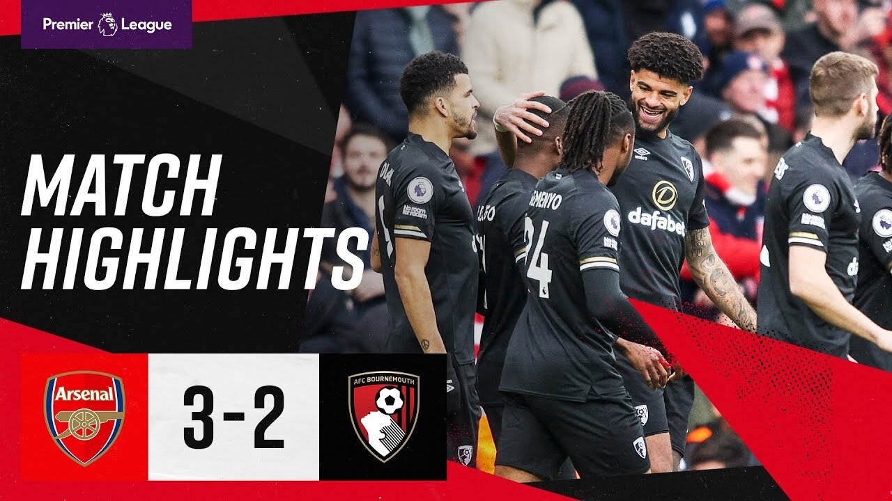 Billing scores second-fastest ever Premier League goal | Arsenal 3-2 AFC Bournemouth