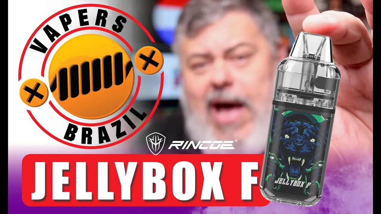 Rincoe Jellybox F Pod - Ainda seguindo a Linha Vape Transparente - Review PTBR