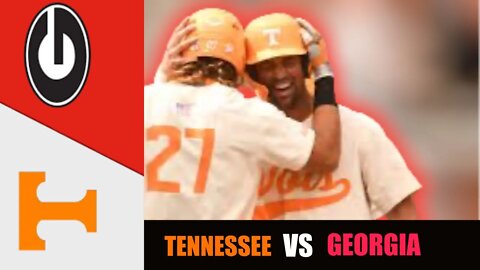 Georgia vs #1 Tennessee Highlights | 2022 College Baseball Highlights