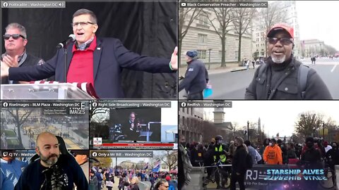 EBS LIVE from Washington D.C. Protests / Jericho March on Dec 12, 2020 (Multiple Streams)