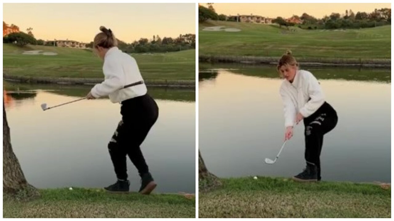 Such a blow would be the envy of many golfers 😂😂😂