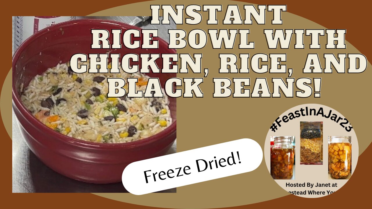 Freeze Dried Meal in a Jar - Mexican Rice and Beans