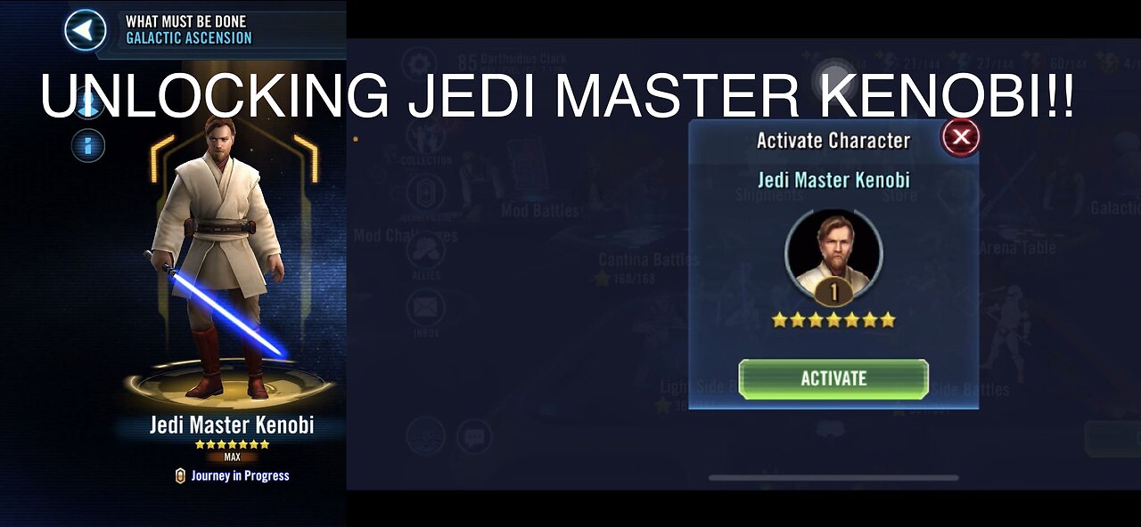 Unlocking Jedi Master Kenobi! | GREAT GL + Surprisingly Easy Event! | Star Wars Galaxy of Heroes