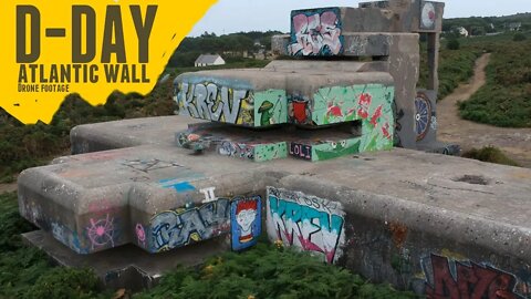 Normandy Atlantic Wall Drone footage.
