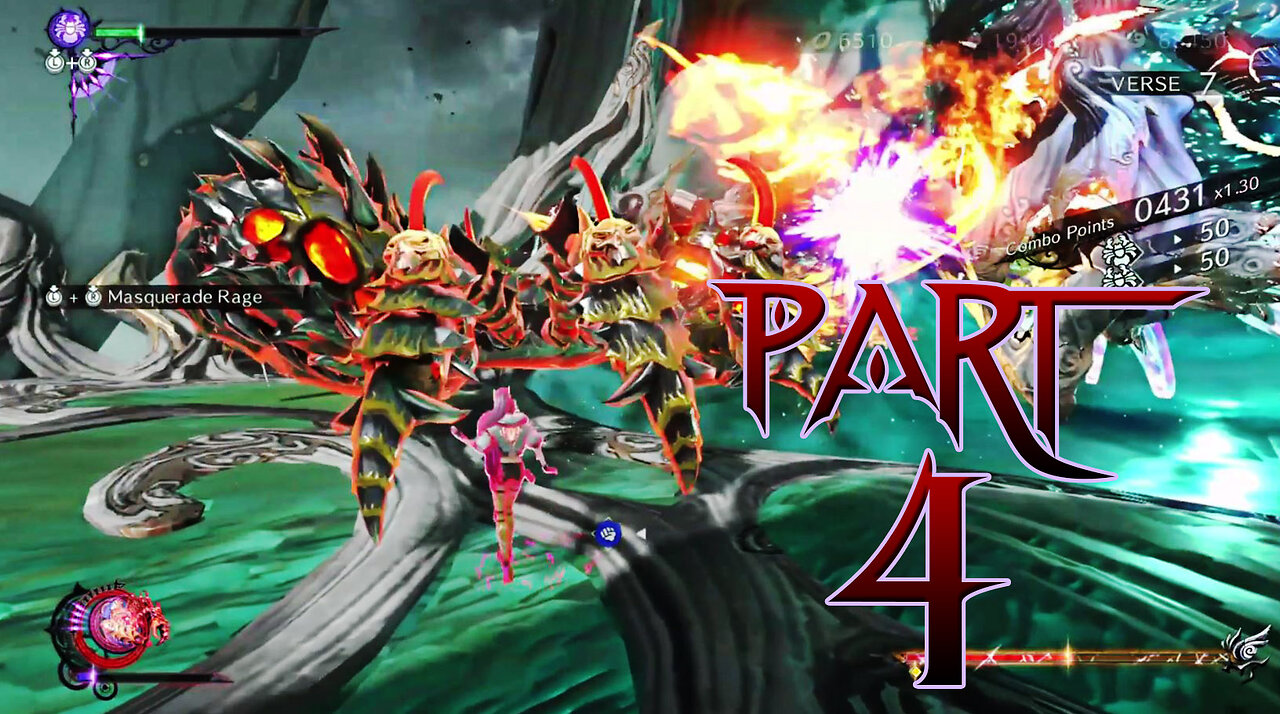 Bayonetta 3 Part 4 - Chapter 3 - A Sinking Feeling - Godzilla Gomorrah & Ignis Araneae Yo-Yo Weapon