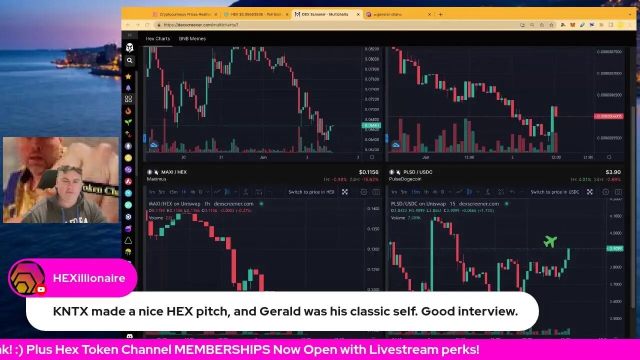 Crypto Market Pullback! Hex, Maxi, Hedron, PLSD Price Charts! New Pulsechain Projects!