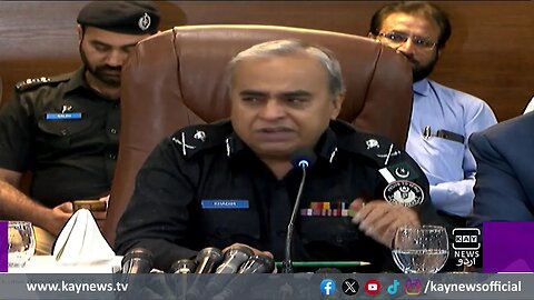 کراچی پولیس چیف کی گفتگو