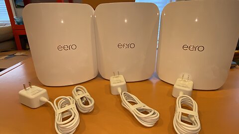 UnBoXing eero Max 7 BE20800 Tri-Band Mesh Wi-Fi 7 System Network 3-pack Model: V010311 SKU: 6556946