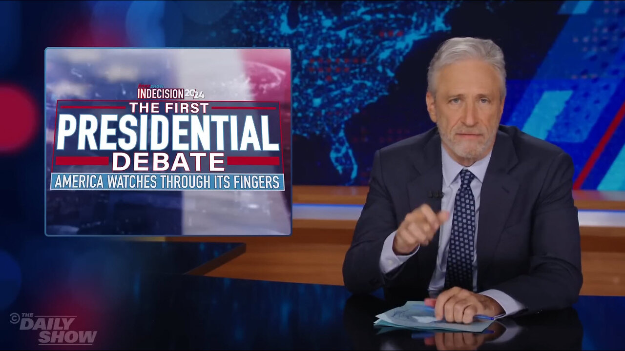 Jon Stewart's Debate Analysis. Biden's Senior Moments while Trump is Tough