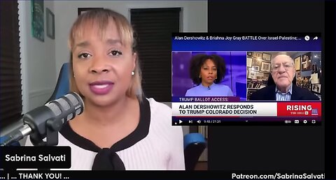 Briahna & Sabrina destroy Zionist Dershowitz (after his closed meeting with Bibi & Zelensky)