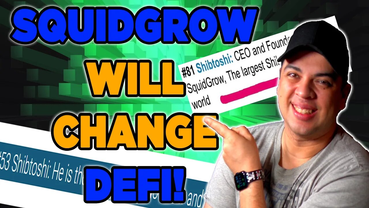 SQUIDGROW WILL CHANGE DEFI! SHIBTOSHI IS TOP POWERFUL PERSON IN CRYPTO!
