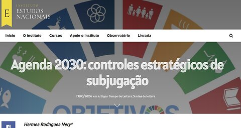AGENDA 2030: CONTROLES ESTRATÉGICOS DE SUBJUGAÇÃO