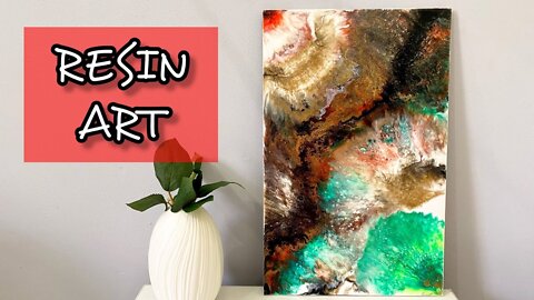 Painting in the technique of rubber art. A riot of colors.