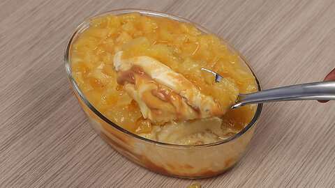 Délicieux dessert à l'ananas super crémeux
