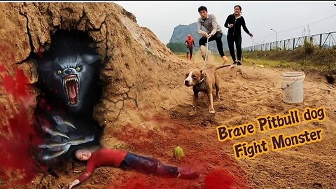 3 Hunter Spider Man & Pitbull Dog Fighting Carinovorous Monster Rescure Girl | Girl Hunter