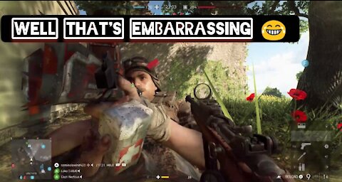 Well that's embarrassing 😂 — Battlefield 5