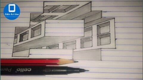 How to draw a hole building drawing
