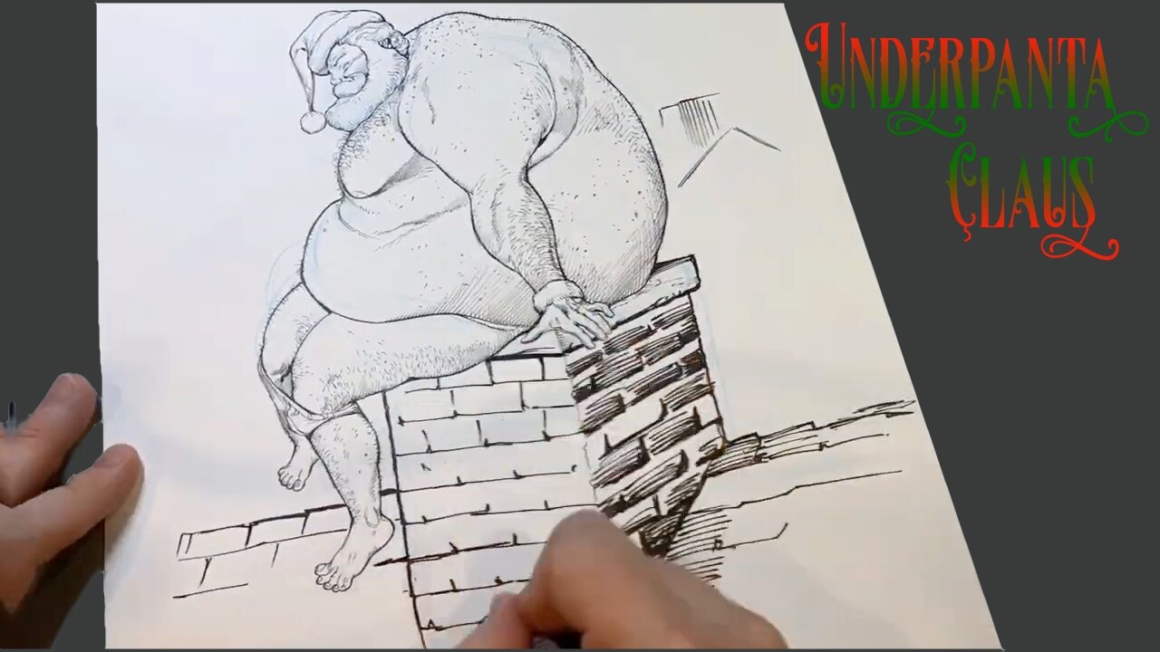 Underpanta Claus from Legendary Cyberfrog Artist, Ethan Van Sciver