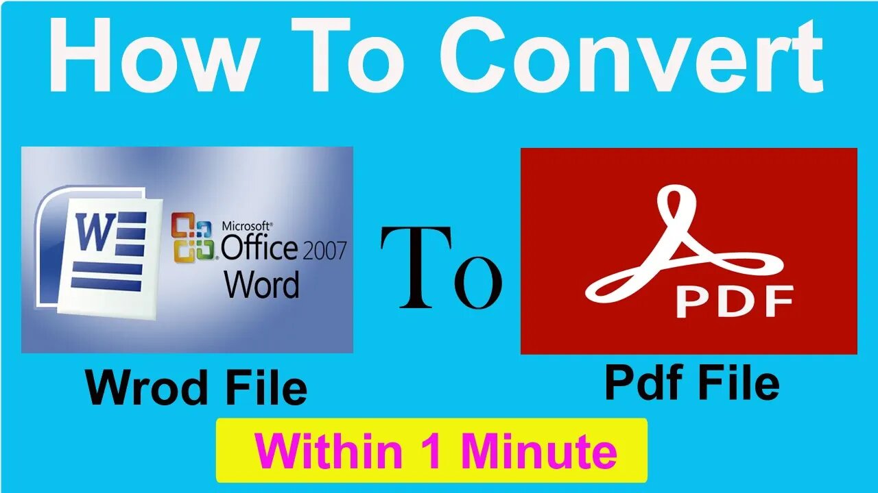 How to Convert word file to pdf file.