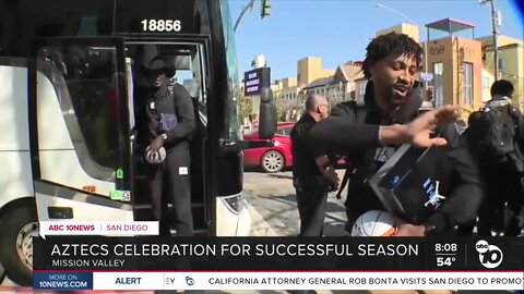 Aztecs celebration for successful season