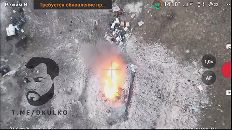 Russian LPR shock drone hits fuel tank in the position of the Ukrainian Army