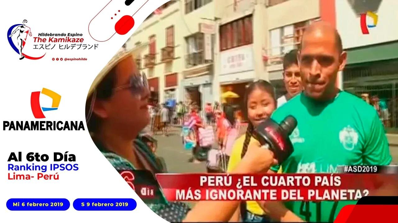 Dinamica Callejera Al Sexto Dia Panamericana Television 9 feb 2019 | ESPINOHILDE