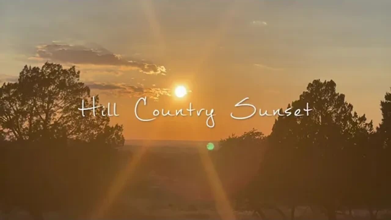 Hill Country Sunset Timelapse - Beautiful and Colorful Timelapse Sunset in Texas Hill Country