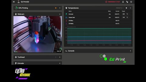 Impressão 3D Rolamento 608
