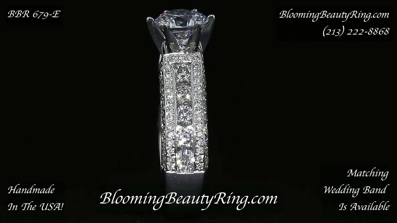BBR 679-E Engagement Ring With Optional Wedding Band By BloomingBeautyRing com