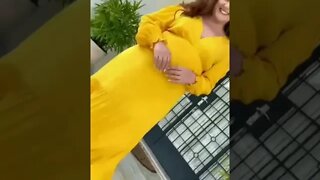 🛑 VESTIDO LONGO DECOTE ( V )MANGA LONGA PLUS SIZE