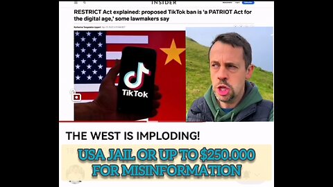 USA RESTRIC ACT: JAIL OR UP TO $250.000 FOR "MISINFORMATION"